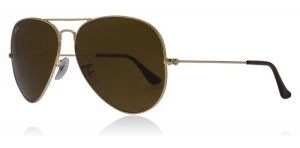 Image of Ray-Ban 3025 Aviator Sunglasses Gold 001/33 62mm