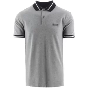 Barbour International Anthracite Marl Wipeout Polo Shirt