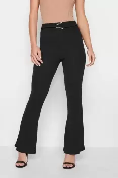 image of PixieGirl Black Buckle Kickflare Trousers