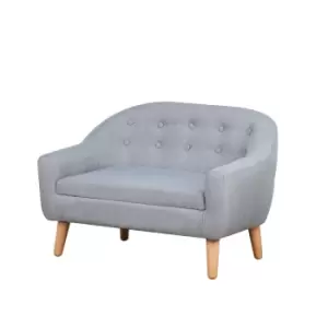 Image of HOMCOM Kids Mini Sofa Armchair Seating For Bedroom Playroom Living Room Grey