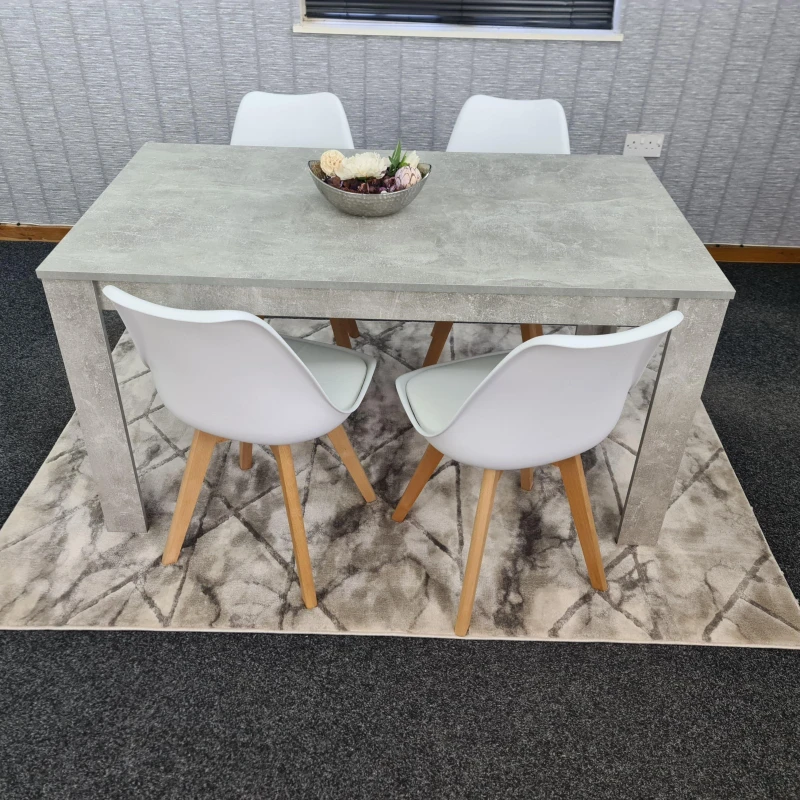 Image of KOSY KOALA Dining Table Set Of 4 Dining Table And Chairs Multi