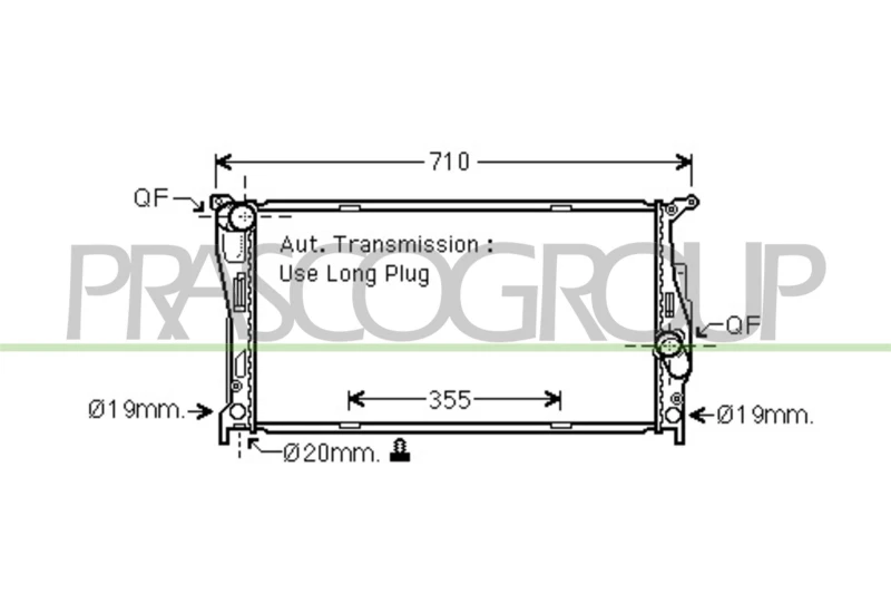 Image of PRASCO Engine radiator PRASCO BM024R006