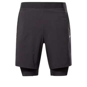 image of Reebok Epic Two-in-One Shorts Mens - Black