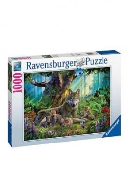 Image of Ravensburger Wolves In The Forest 1000 Piece Jigsaw Puzzle