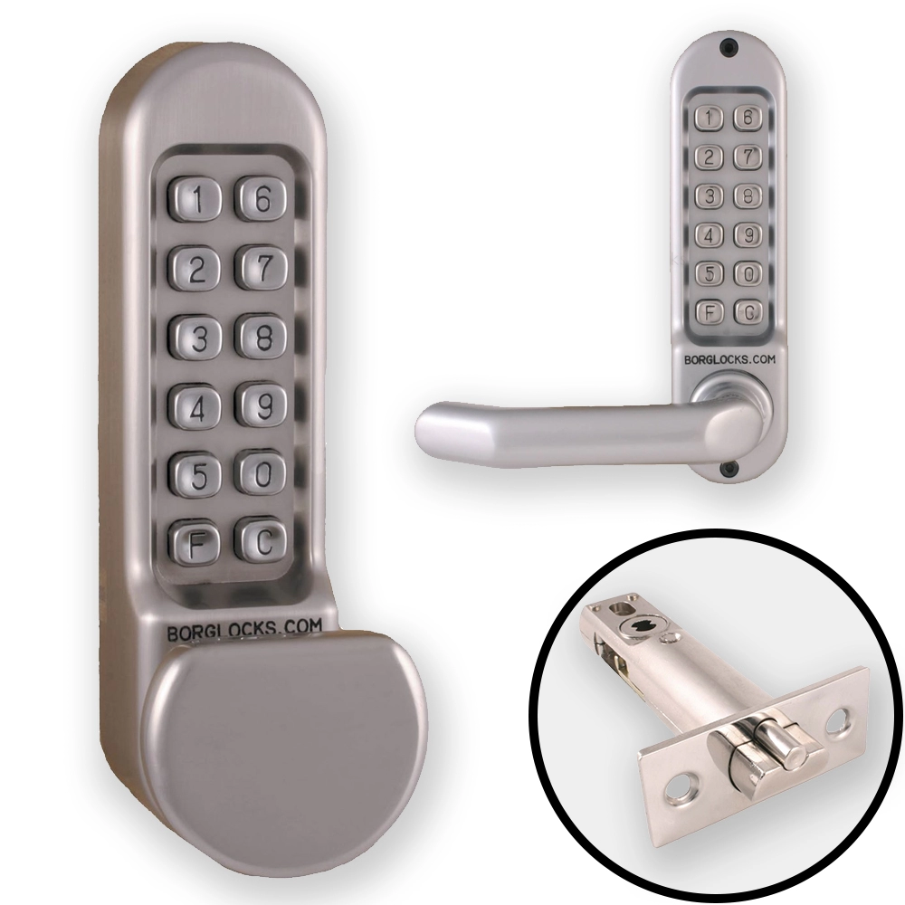 Image of Borg 5151 Combination Both Sides Flat Knob and Handle + Latch