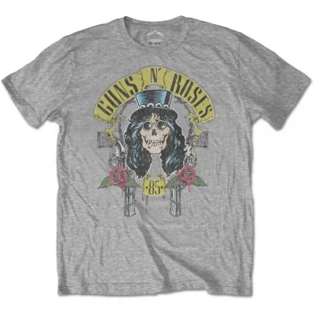 Image of Guns N' Roses - Slash '85 Unisex Large T-Shirt - Grey
