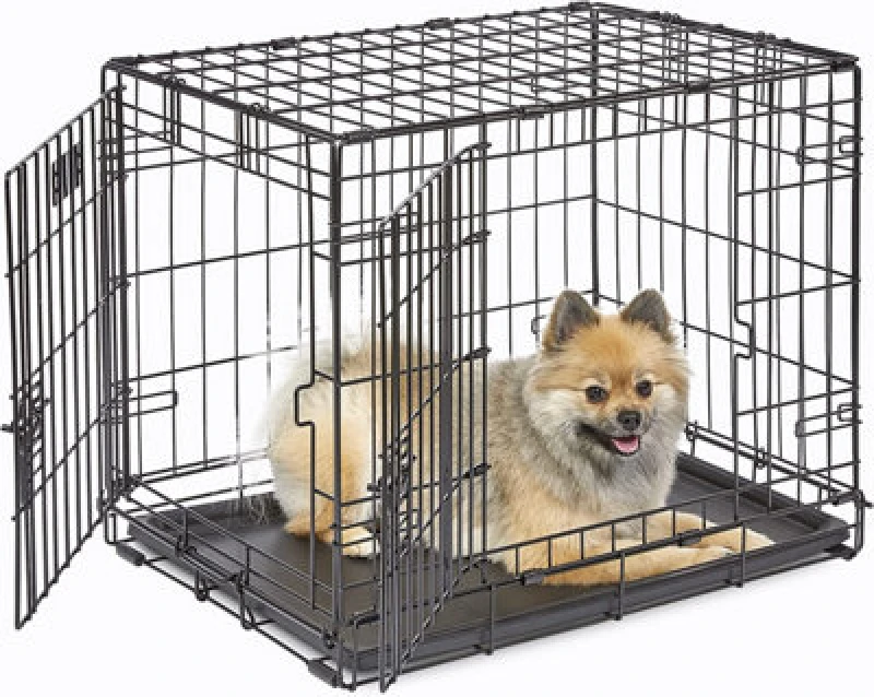 Image of Ashley 24" Double Door Folding Metal Dog Crate