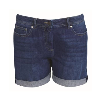 Image of Barbour Maddison Denim Shorts - Blue