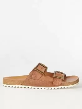 Image of Barbour Allegra Double Strap Mule Sandal - Brown, Size 4, Women