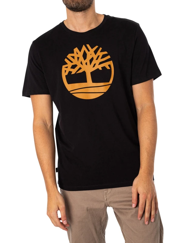 Image of Timberland Timberland Tree Logo T-Shirt Black Male XL45/47 LP78604