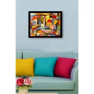 Image of SC0358 Multicolor Decorative Framed MDF Painting
