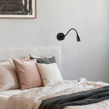 Image of Reading - 3246 Black Wall Lamp