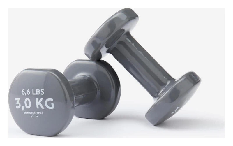 Image of Decathlon Decathlon PVC Dumbbells - 2 x 3kg