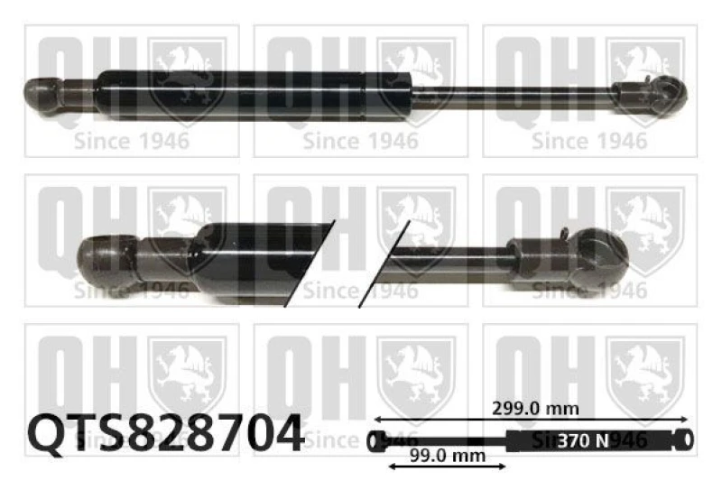 Image of QUINTON HAZELL Bonnet strut QUINTON HAZELL QTS828704