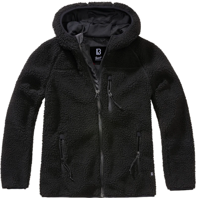 Image of Brandit Ladies Hooded Fleece Jacket Fleece Jacket Black 4XL Women