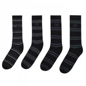 image of Giorgio 4 Pack Striped Socks Mens