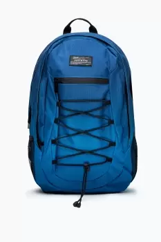Image of HYPE UNISEX Blue SPECKLE FADE MILITARY PATCH MAXI BACKPACK