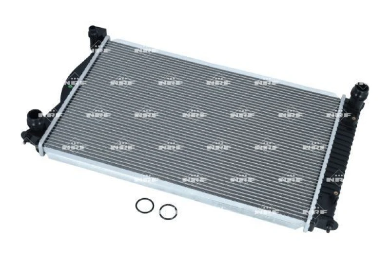 Image of NRF 58359 Engine radiator EASY FIT Brazed cooling fins, Aluminium, with gaskets/seals Aluminium Radiator,engine cooling (470)
