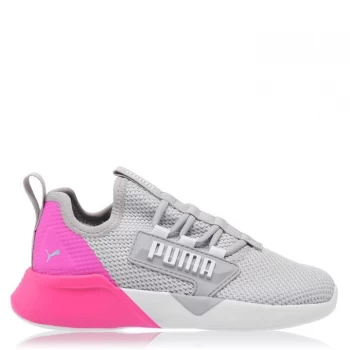 image of Puma Retaliate Trainers Child Girls - Grey/Pink/Aruba