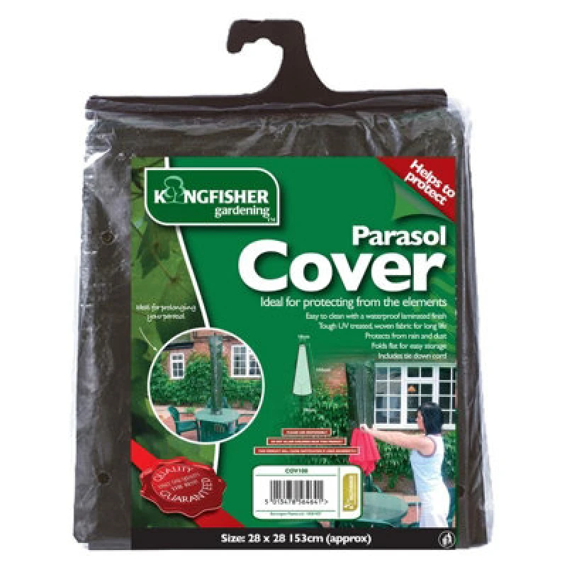 Image of Samuel Alexander Kingfisher Waterproof Garden Parasol Cover 18Cm X 28Cm X 150Cm