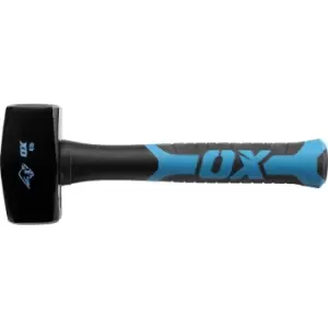 image of OX Trade Fibreglass Handle Club Hammer 4lb Steel