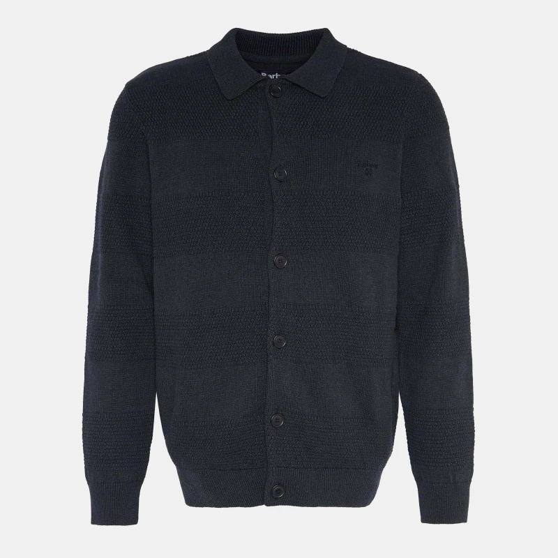 Image of Barbour Filley Knitted Cardigan Black Marl M