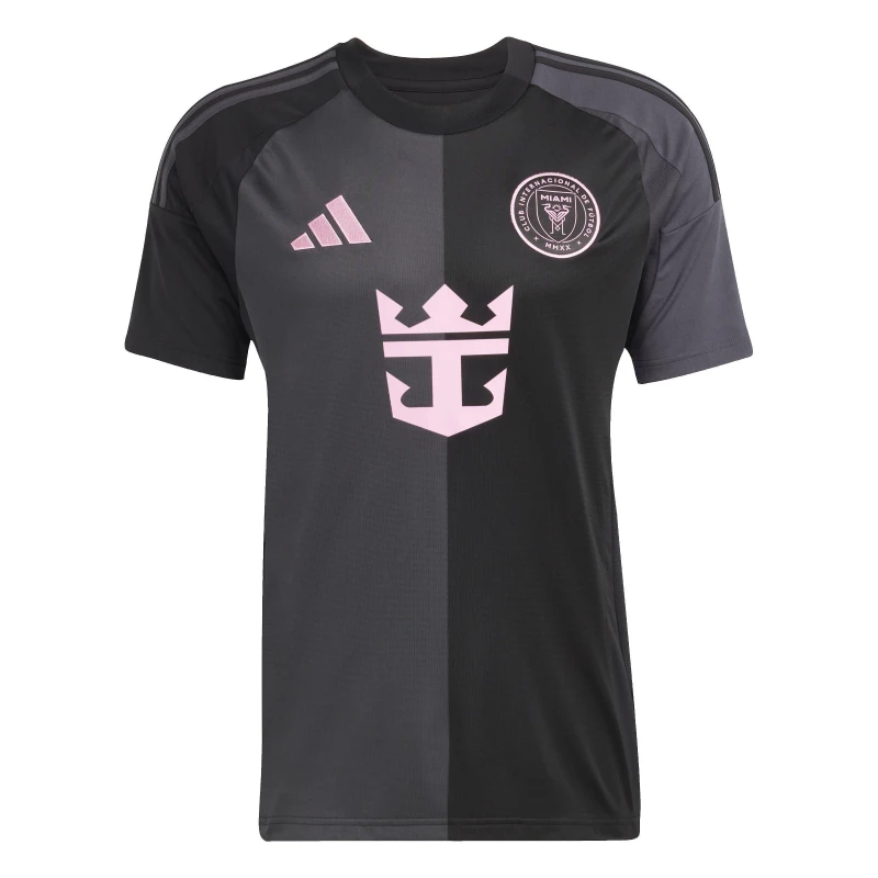 Image of adidas Inter Miami Away Messi Shirt 2025 2026 Adults - Black XL
