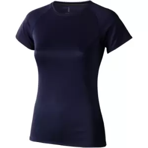 image of Elevate Womens/Ladies Niagara Short Sleeve T-Shirt (M) (Navy)