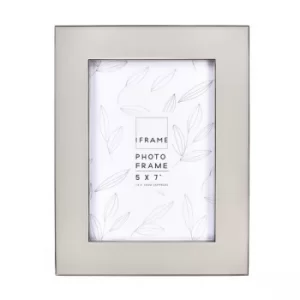 Image of iFrame Grey Epoxy with Silver Edge Photo Frame 5" x 7"