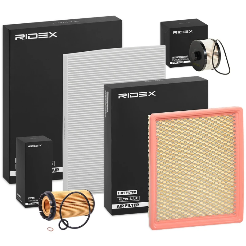 Image of RIDEX 4055F0686 Filter Set with air filter Filter Set (4055)