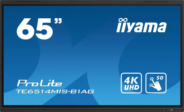 Image of iiyama ProLite 165.1cm (65") IPS 4K Ultra HD Touch Screen Interactive flat panel Black