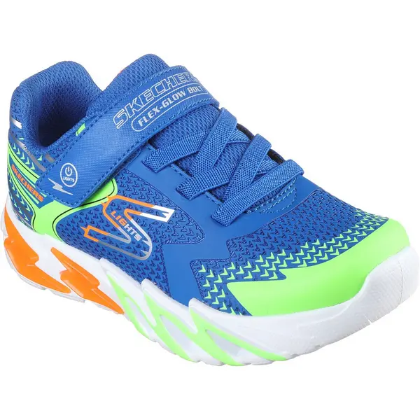 Image of Skechers Boys S Lights Flex Glow Bolt Trainers UK Size 12.5 (EU 31)