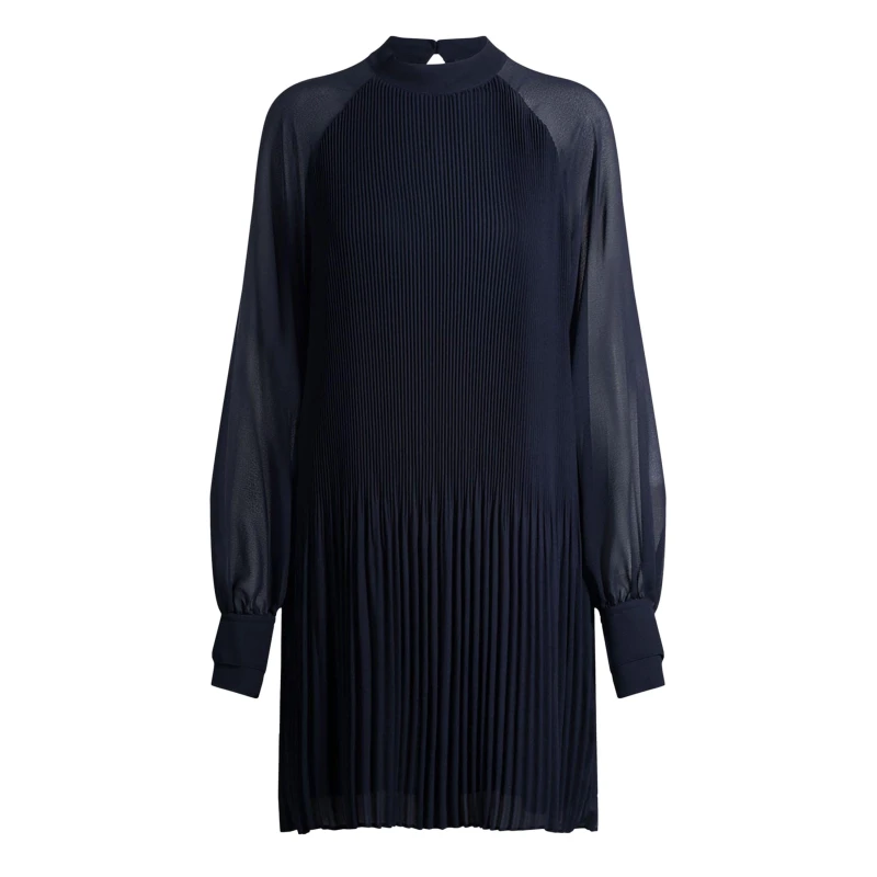 Image of Boss Dolumi High-Neck Dress Dark Blue female 8