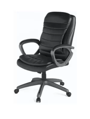 image of Alphason Mayfield Office Chair Black Leather