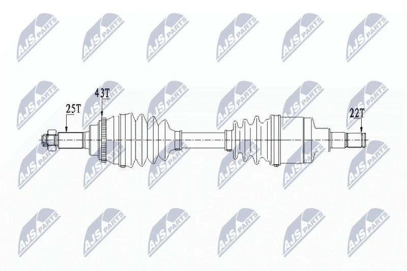 Image of NTY Drive shaft NTY NPW-SU-029