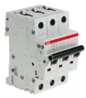 Image of Abb S203Mc32 Mcb, 3 Pole, 32A, 10Ka, C Curve