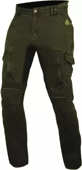 image of Trilobite Acid Scrambler Motorcycle Jeans, green-brown, Size 30, green-brown, Size 30