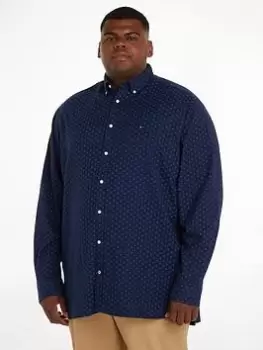 Image of Tommy Hilfiger Bt-flx Brush Twill Prt Rf Shirt-b - Multi, Size 4XL, Men