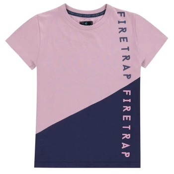 Image of Firetrap Short Sleeve T-Shirt Junior Boys - Summer Berry