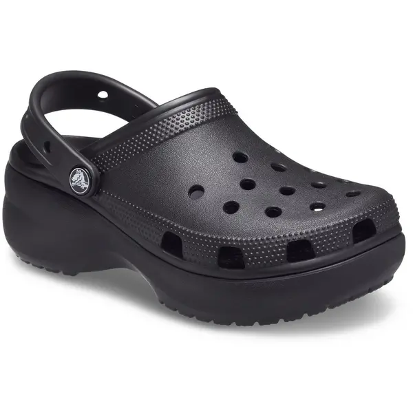 Image of Crocs Womens Classic Platform Clogs Chunky Sandals Shoes - UK M3-W4 / EU 36-37 / US M4-W6 Black female GDE2687BLK3