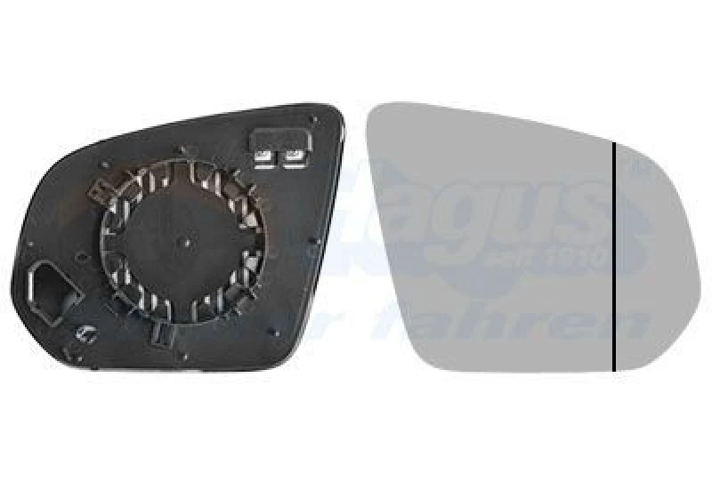 Image of VAN WEZEL Wing mirror glass VAN WEZEL 2957838