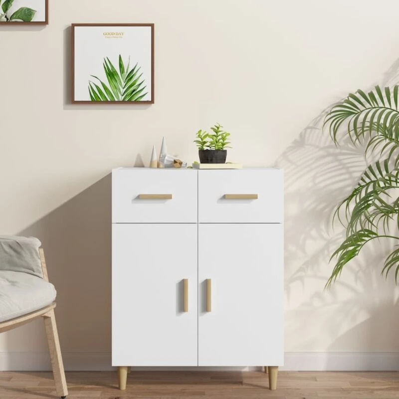 Image of VIDAXL Sideboard White 69.5x34x89cm Engineered Wood Vidaxl 8720286972458