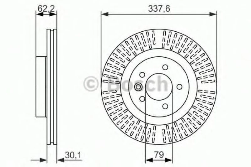 Image of Bosch 0 986 479 705 Brake disc Vented, Coated, High-carbon Brake Disc (82)
