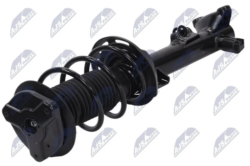 Image of NTY A-ME-057 Shock absorber Front Axle Right, Gas Pressure, Twin-Tube, Suspension Strut, Bottom Clamp Shock Absorber (854)