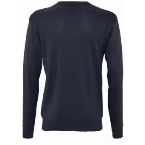 Image of SOLS Mens Galaxy V Neck Sweater (L) (Navy)