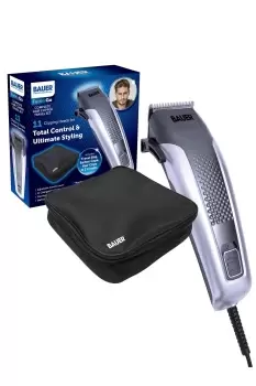 Image of Bauer Hair Clipper Set with Travel Bag - Black