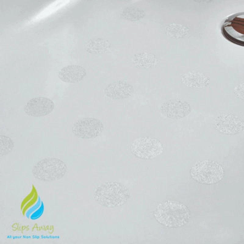 Image of Slips Away Non Slip Bath & Shower Stickers - 28x Clear Discs Natural