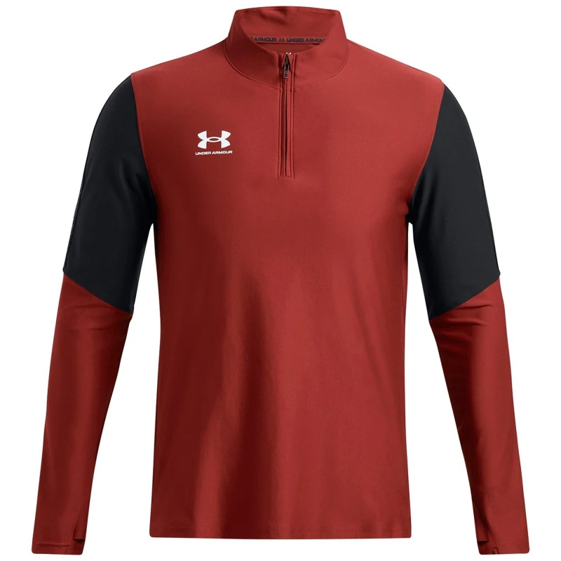 Image of Under Armour Mens Zipped Drill Top Orange male L