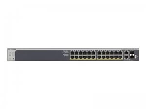 image of Netgear ProSAFE S3300-28X-PoE+ 24-Port POE Gigabit Stackable Smart Man