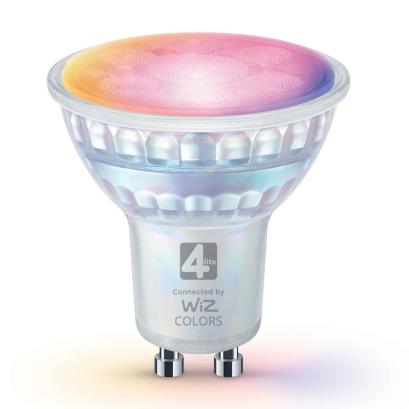 Image of 4lite Wiz Connect Dimmable Multicolour WiFi LED Smart Bulb - GU10 - Si